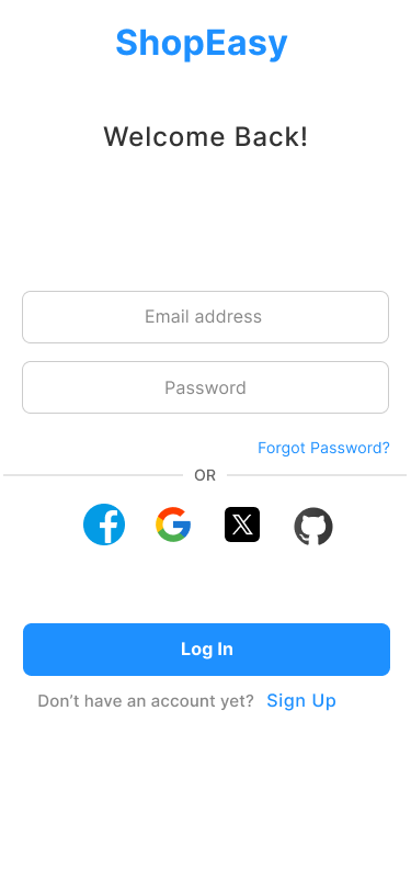 Mobile Login Figma Demo